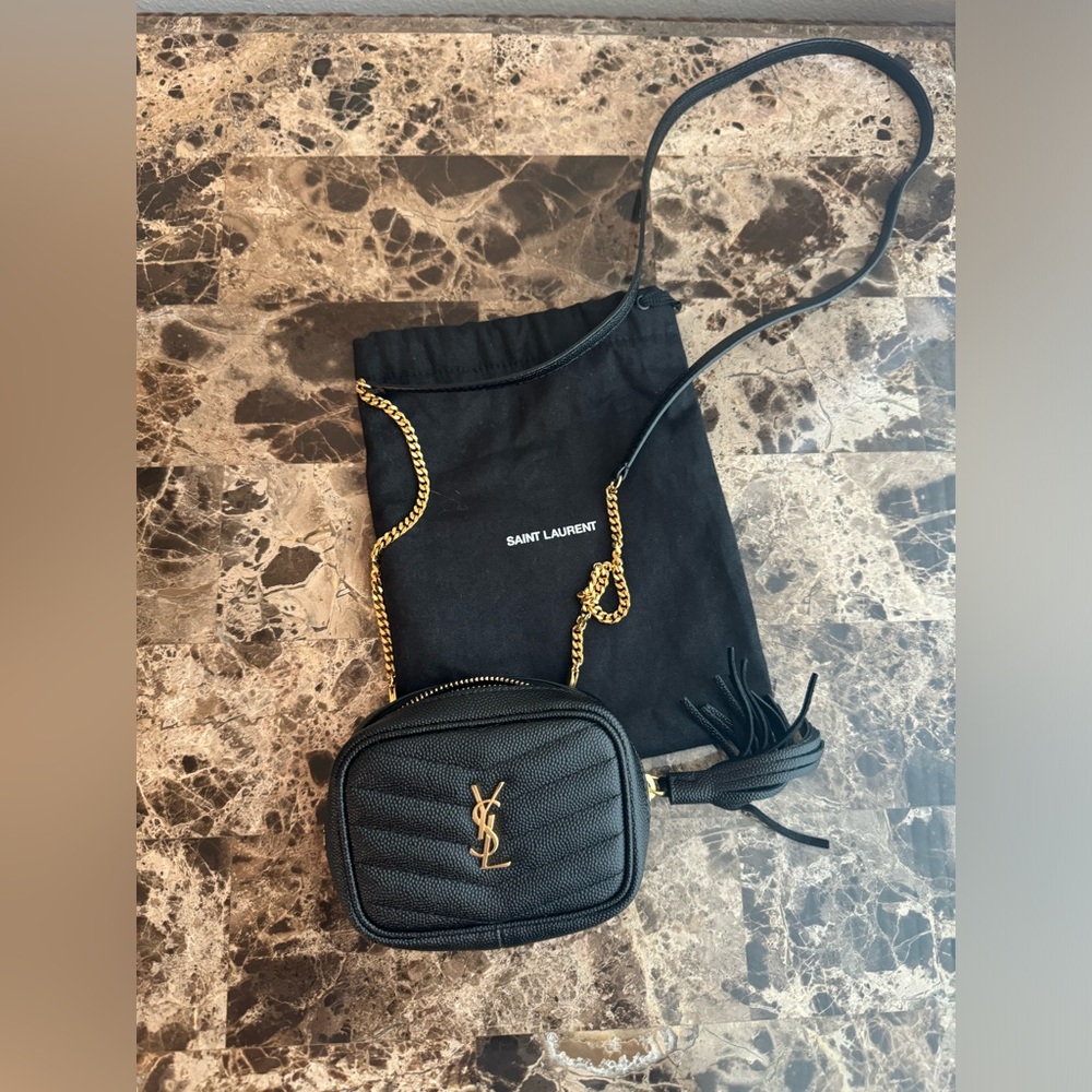 YSL Monogram Baby Lou Camera Bag